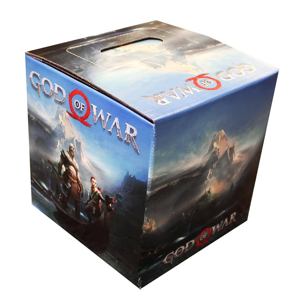 Toynk - God of War 7.75" x 7.75" x 7.75" Flat Empty Gift Box - Blue