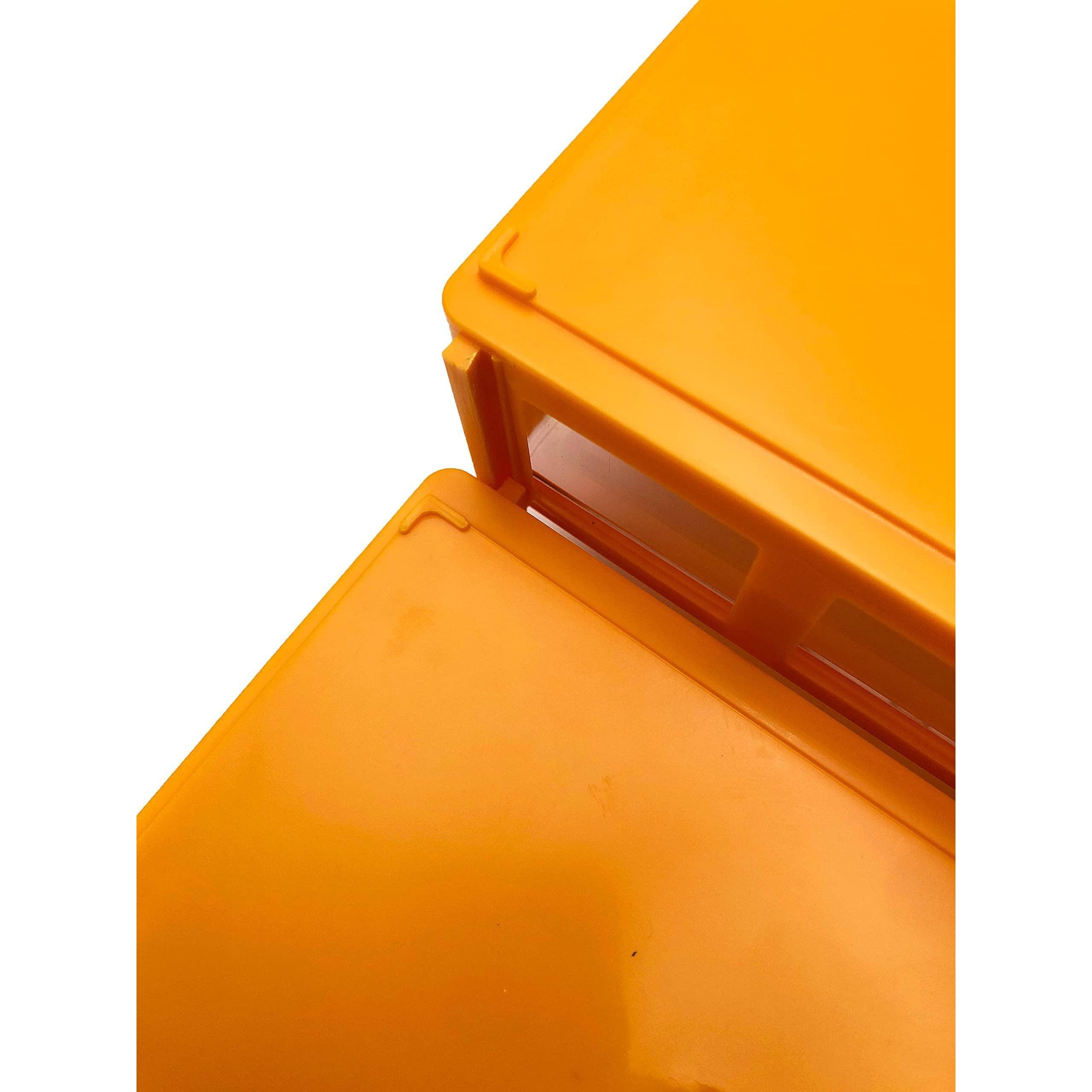 Alt View 5. Paradigms Interiors - Stackable Storage Drawers Set Of 20 Plastic Organizer For Parts Screw Craft Mini Drawer With Dividers And P... - orange-20 pcs.