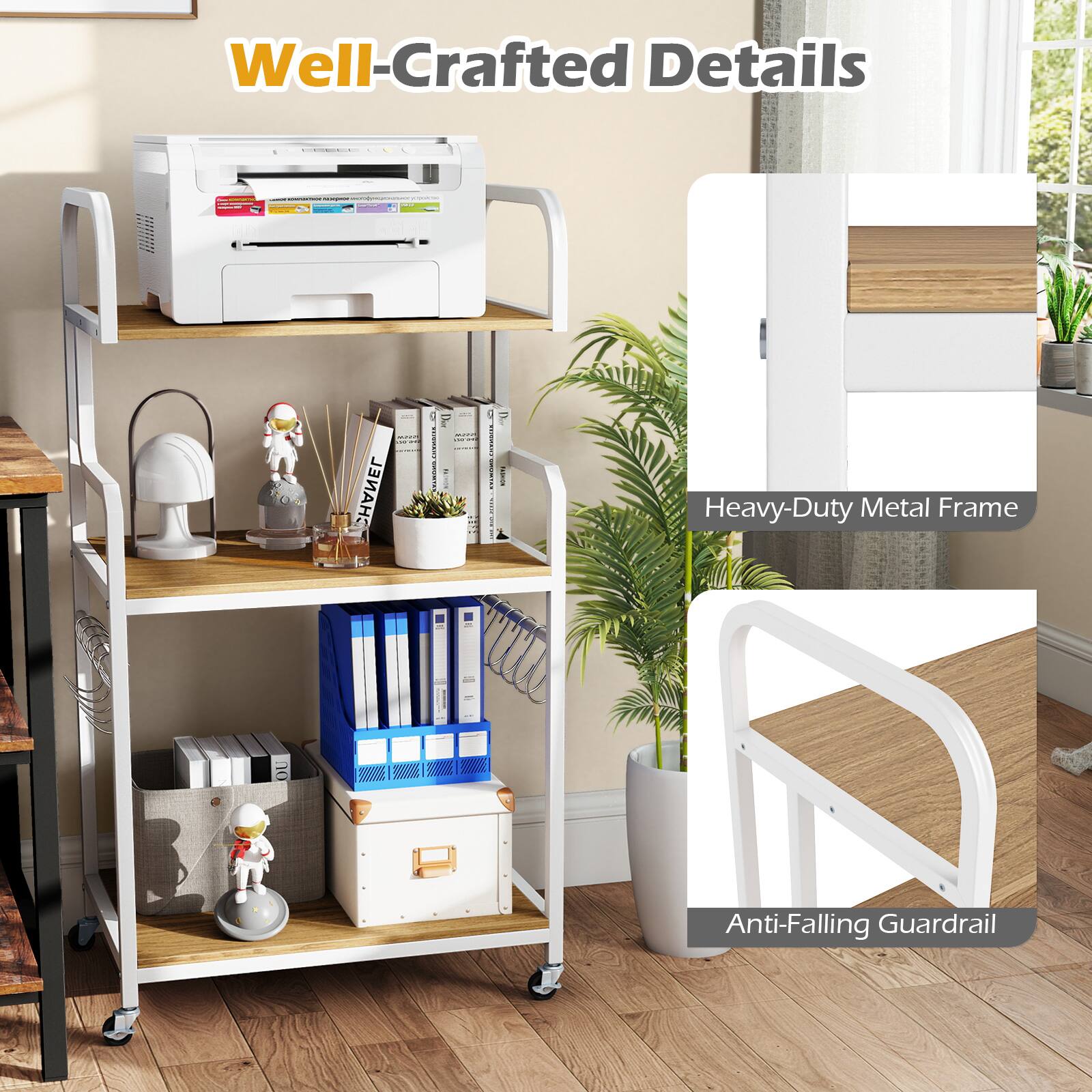 Well-Crafted Details

Heavy-Duty Metal Frame

Anti-Falling Guardrail