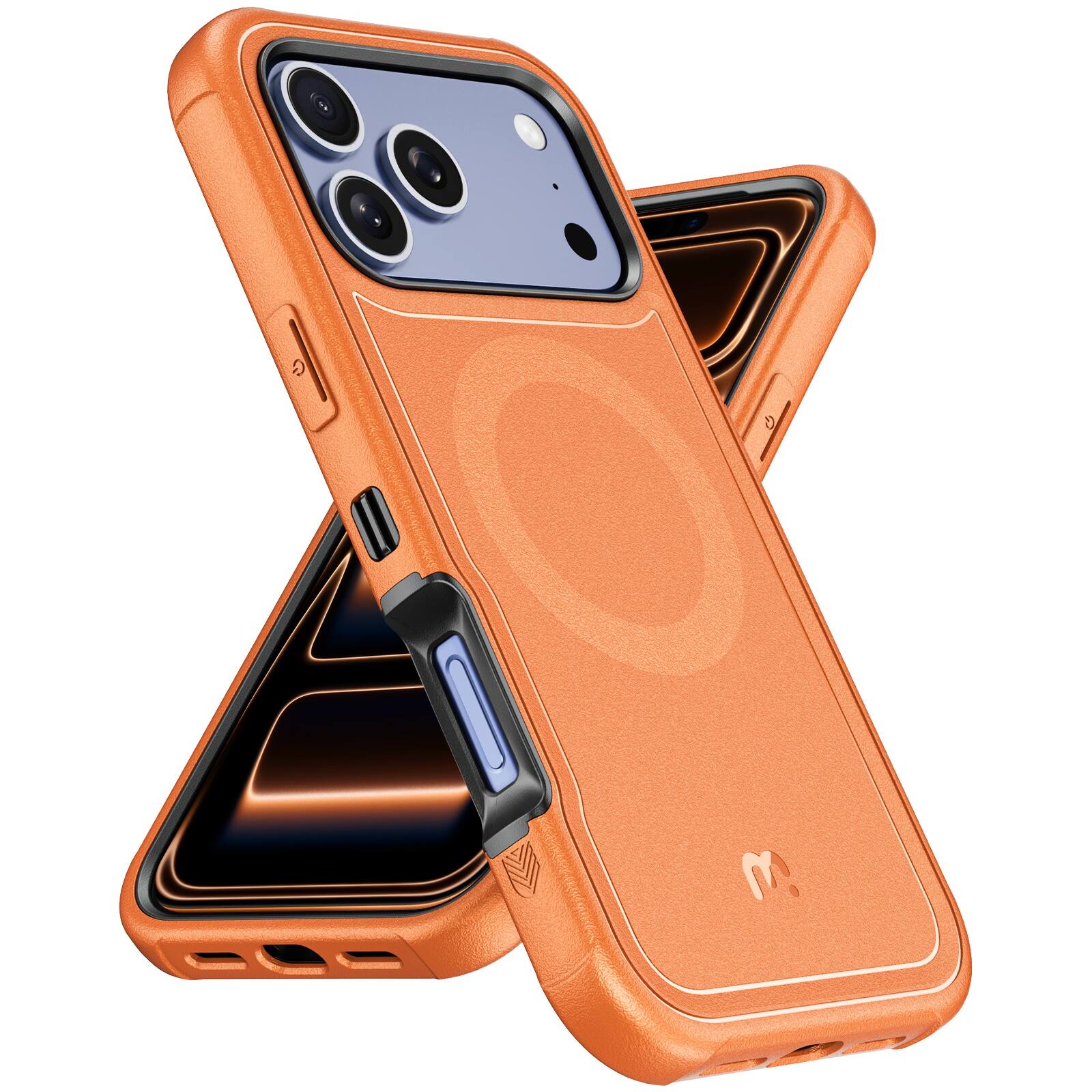 Mybat Pro - Maverick Series Rogue Edition MagSafe Case for Apple iPhone 17 Pro Max - Cosmic - Orange