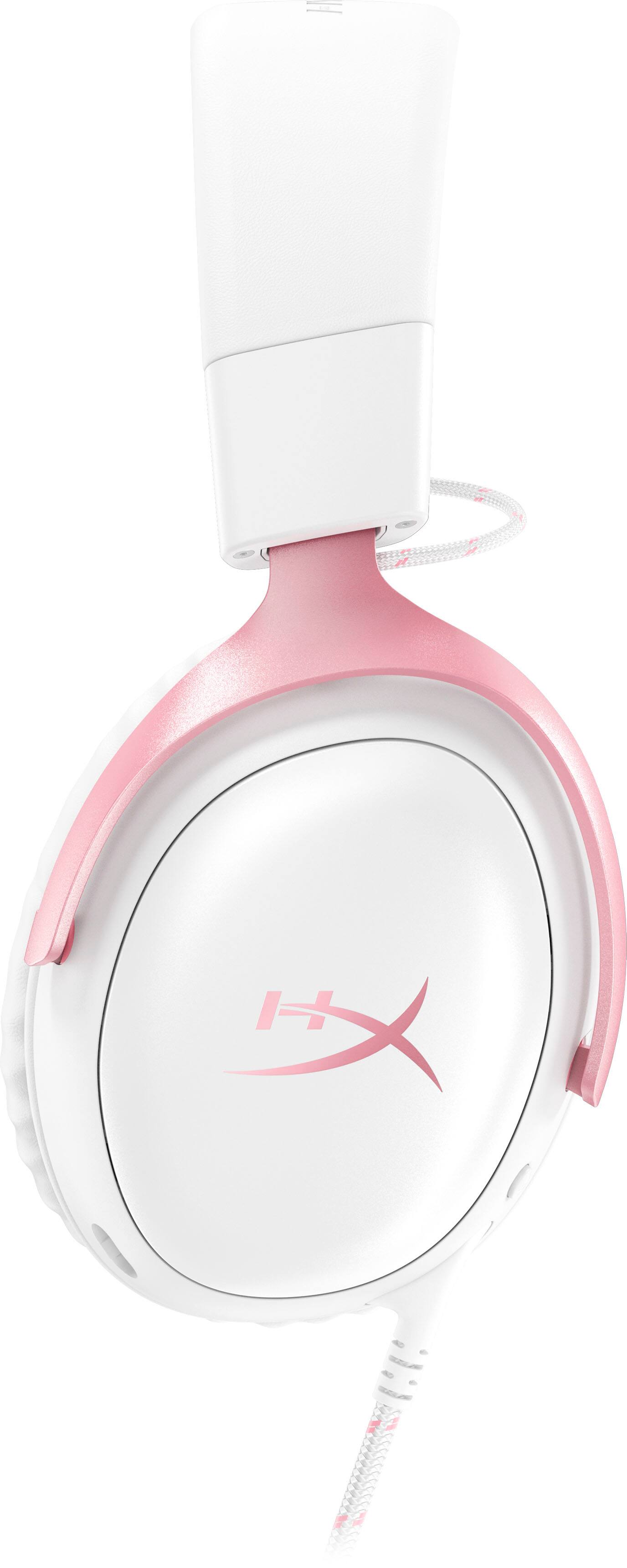 Alt View 8. HyperX - Cloud III Wired Gaming Headset for PC, PS5, PS4, Xbox Series X|S, Xbox One, Nintendo Switch, and Mobile - White/Pink.