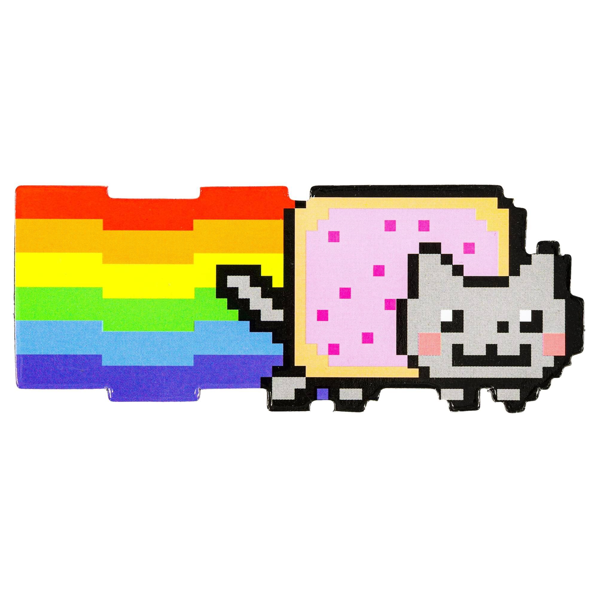 Front. Just Funky - Nyan Cat Magnet - Multi-Color.
