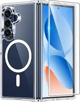 Gravity Ridge - for Samsung Galaxy A15 5G Case Magnetic Phone Cases Magsafe Slim Anti Yellowing Rugged Protective Phone Cover - Clear