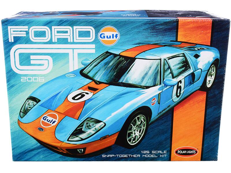 FORD GT  
2006  
Gulf  
1/25 SCALE SNAP-TOGETHER MODEL KIT  
POLAR LIGHTS