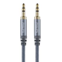 Philips - Refurbished Excellent - 3.5mm Auxiliary Audio Cable - Silver