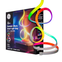 Cync - Dynamic Effects Smart LED Light Strip, Color Changing, 32ft, 1pk - Full Color