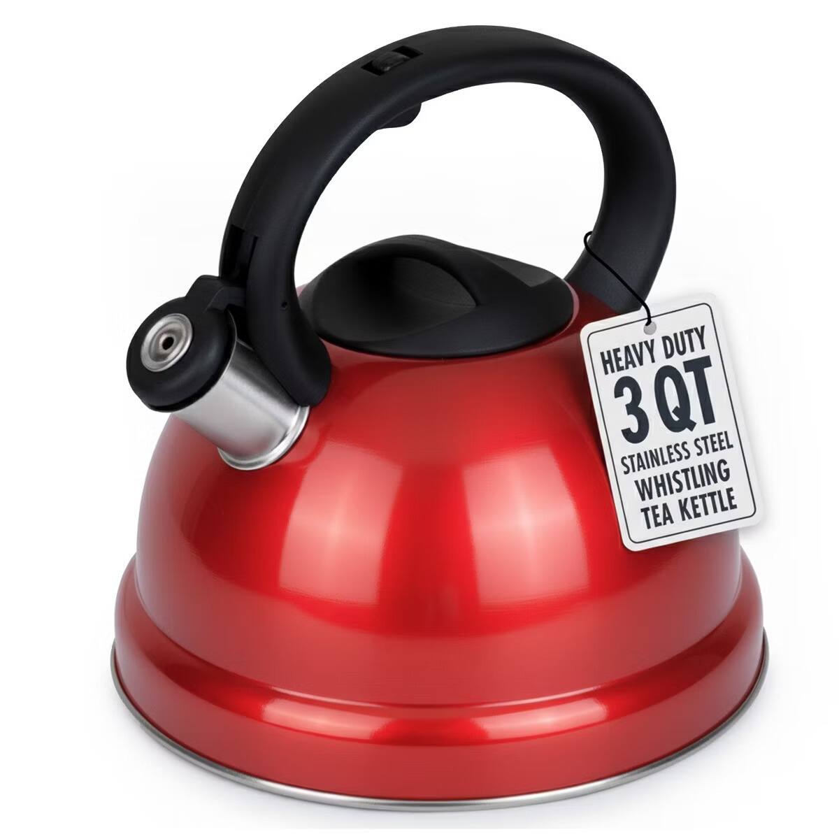 HEAVY DUTY 3 QT STAINLESS STEEL WHISTLING TEA KETTLE
