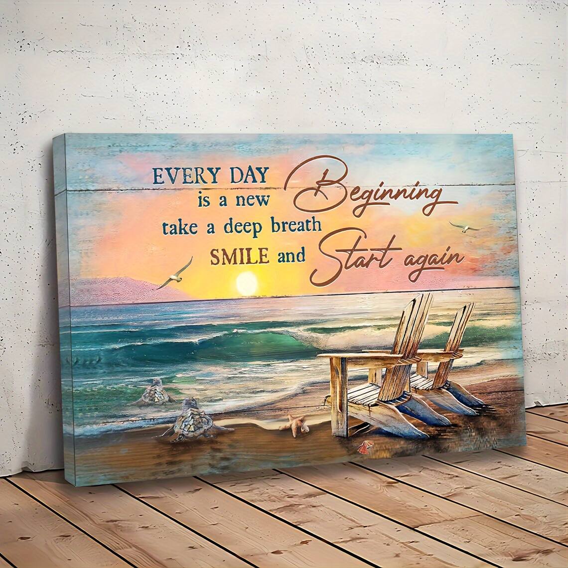 EVERY DAY is a new Beginning  
take a deep breath SMILE and Start again