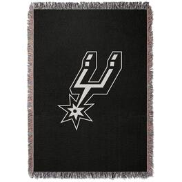 Chad & Jake - San Antonio Spurs Woven Blanket - Black