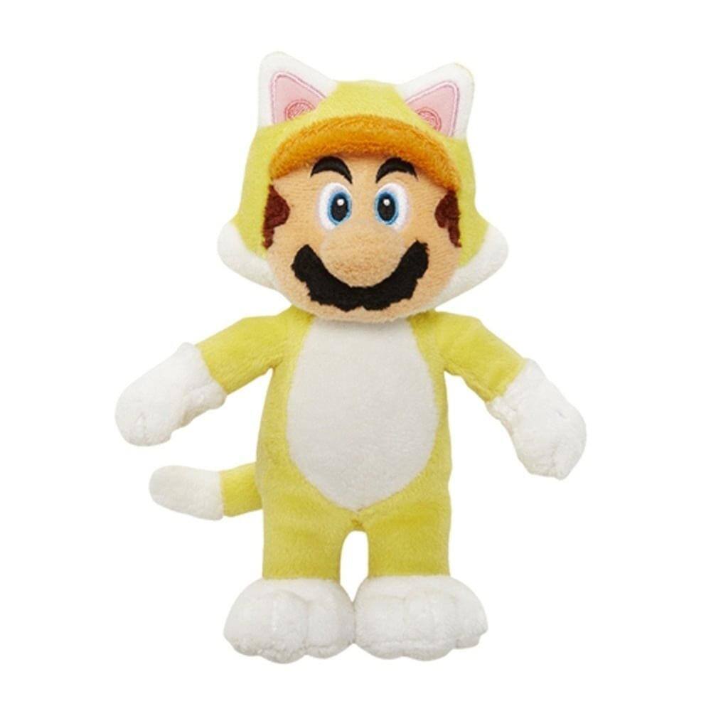 Front. Jakks Pacific - New Super Mario Bros. U 7" Plush Cat Mario - Multi-Color.