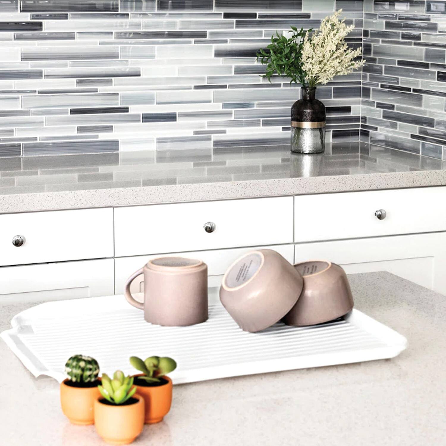 Left. Better Houseware - Better Houseware 1480/w Dish Drain Board (white) - white.