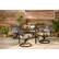 Alt View 19. Hanover - Montclair 5-Piece Patio Dining Set with 4 Swivel Rockers and a 40-Inch Square Table - Tan/Brown.