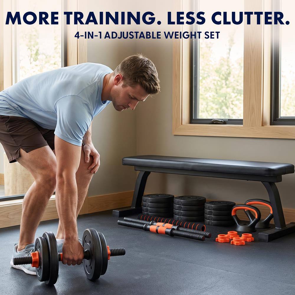 MORE TRAINING. LESS CLUTTER.  
4-IN-1 ADJUSTABLE WEIGHT SET