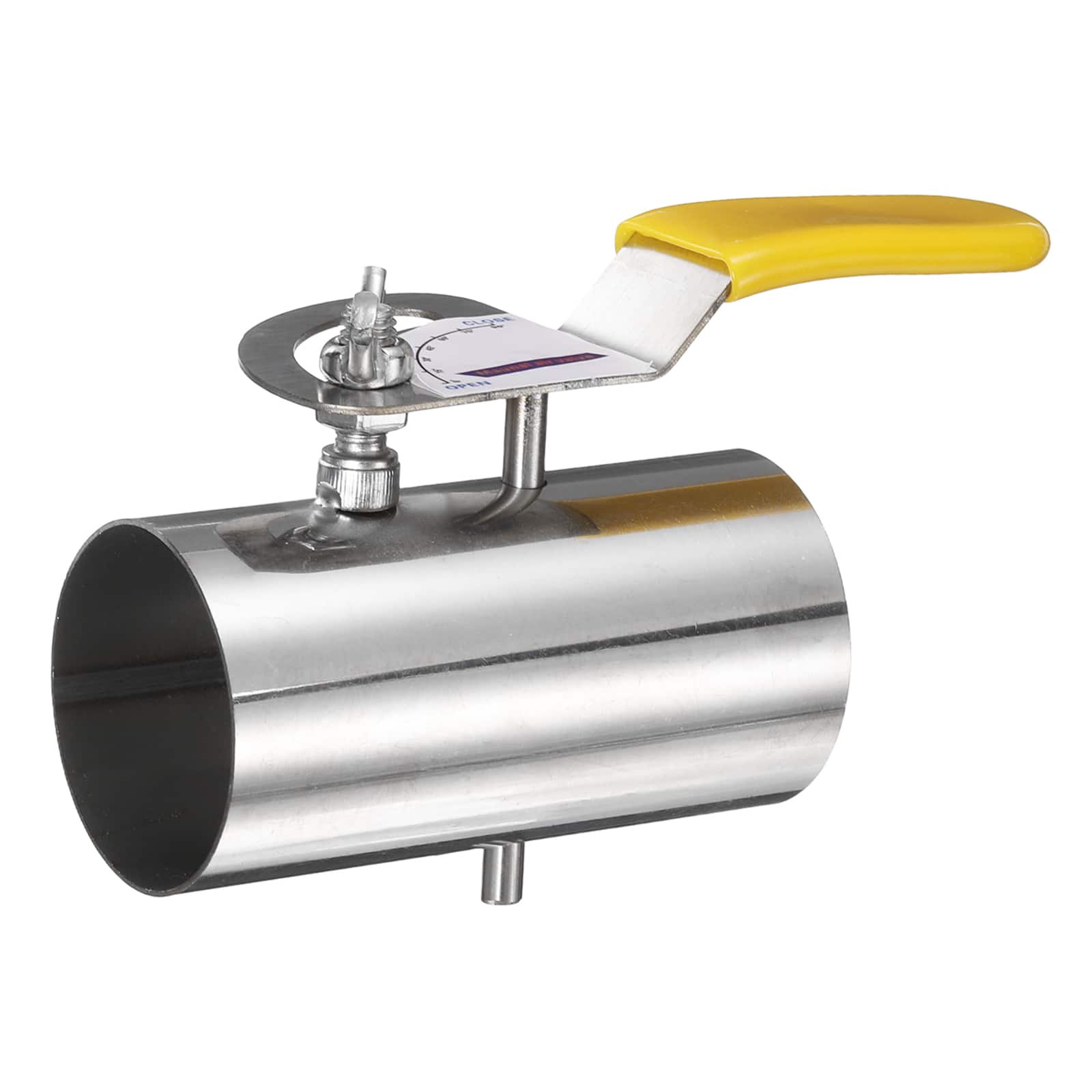 Unique Bargains - 2 Inch Duct Backdraft Damper, 304 Stainless Steel Manual Adjustment Airflow Volume Damper for HVAC Ventilation Systems - Silver