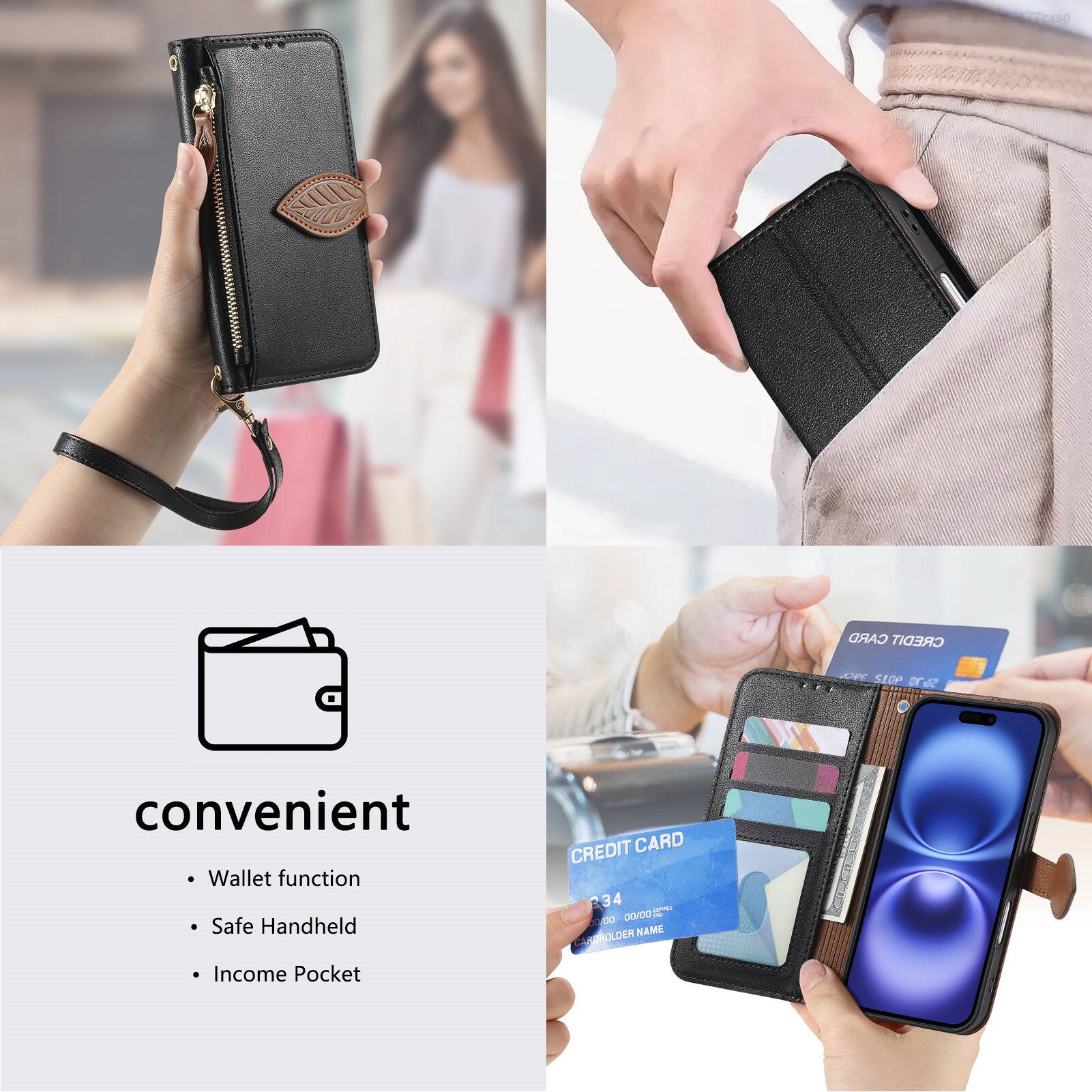 CARD CREDIT AE SEOP ae2 convenient Wallet function Safe Handheld CREDIT CARD 234 00/00 la DD GHOLDER NAME Income Pocket