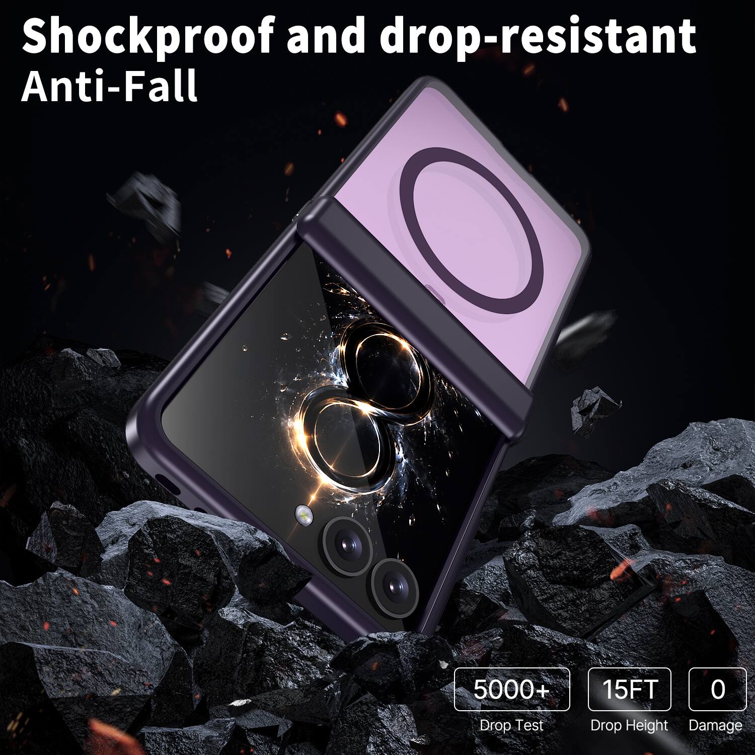 Shockproof and drop-resistant Anti-Fall

5000+ Drop Test
15FT Drop Height
0 Damage
