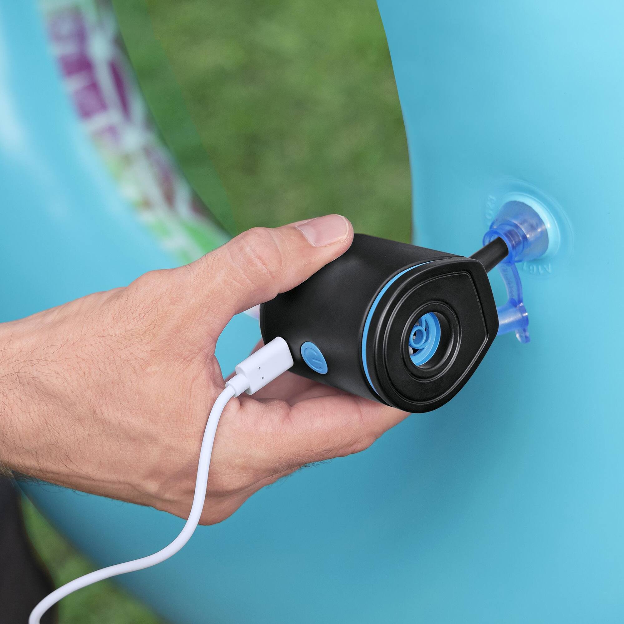 Alt View 4. Bestway - Powertouch: Pocket USB Electric Air Pump - Black.
