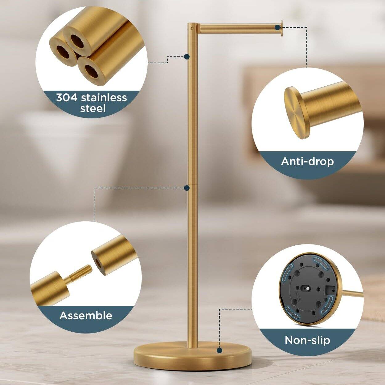 304 stainless steel  
Anti-drop  
Assemble  
Non-slip