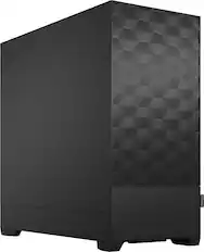 Front. Fractal Design - Fractal Design Pop Air Black ATX High-Airflow Solid Panel Mid Tower Computer Case - Black.