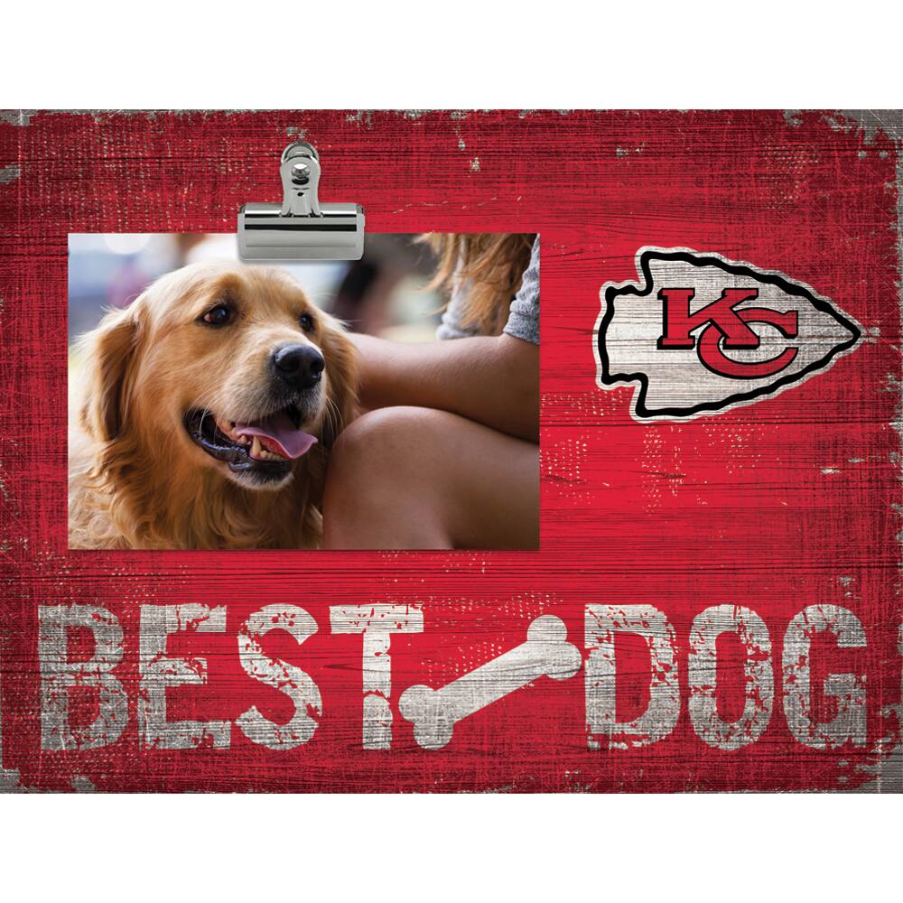 Kansas City Chiefs 10.5" x 8" Best Dog Clip Photo Frame
