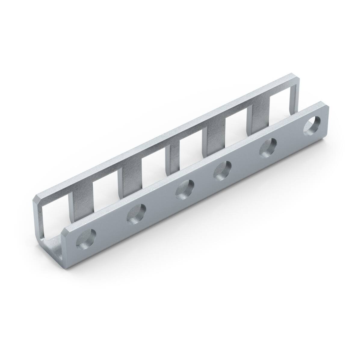 Alt View 1. RackSolutions - RackSolutions 2U Adapter Bracket (2 bends, 0.59in Deep, No Hardware) - Black.