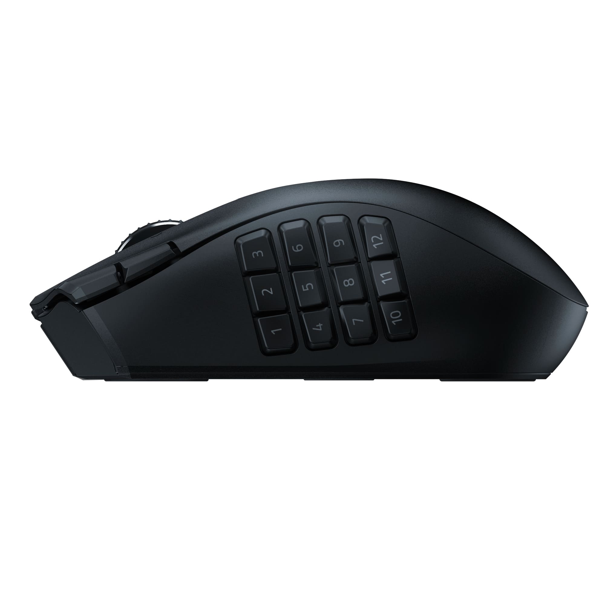 Alt View 14. Razer - Naga V2 HyperSpeed MMO Optical Gaming Mouse with 19 Programmable Buttons - Black.