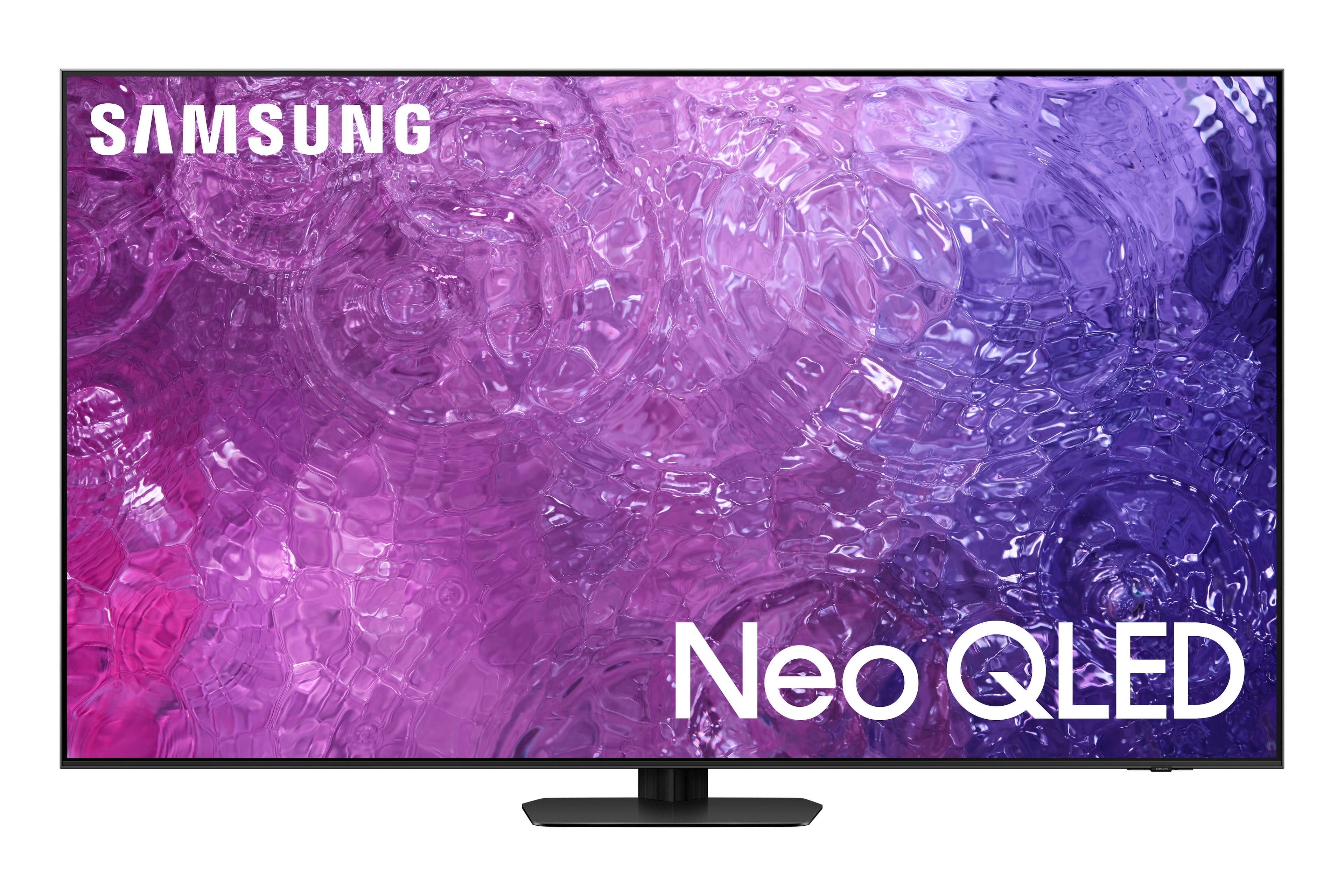 Front. Samsung - 50" Class QN90C Neo QLED 4K UHD Smart Tizen TV - Titan Black.