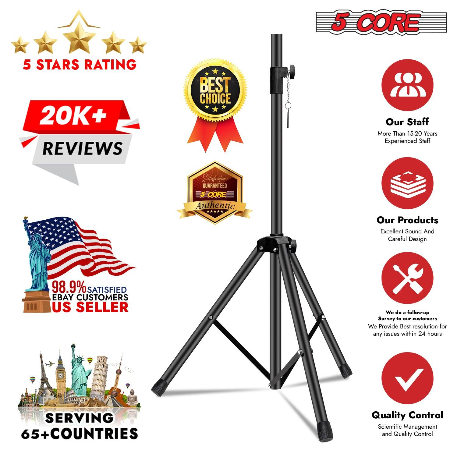 5 Stars Rating, 20K+ Reviews, Best Choice. Our Staff: More Than 15-20 Years Experienced Staff, Satisfaction Guaranteed. 5 Core Authentic. Our Products: Excellent Sound and Careful Design. 98.9% Satisfied eBay Customers. US Seller. We do a follow-up survey to ensure customer satisfaction. We provide the best resolution for any issues within 24 hours. Serving 65+ Countries. Quality Control, Scientific Management, and Quality Control.
