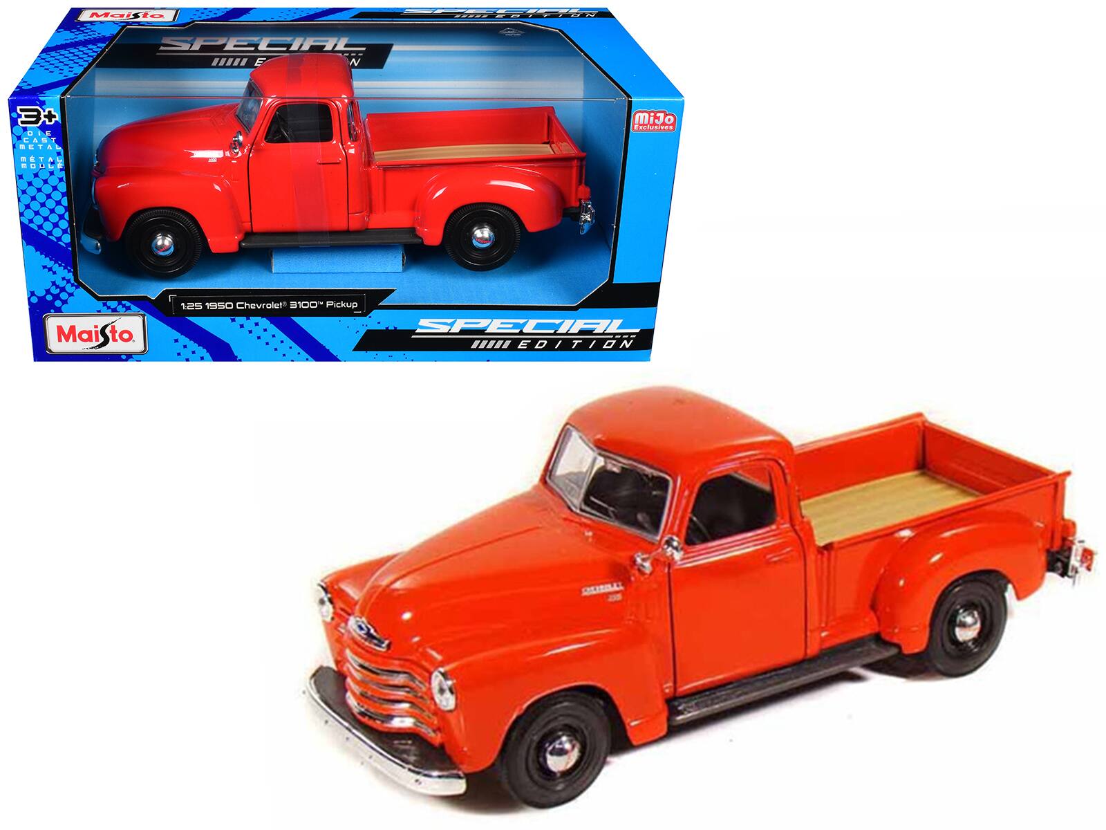 1950 Chevrolet 3100 Pickup Truck Omaha Orange 1/25 Diecast  Model Car by Maisto price history on PriceWatchPro