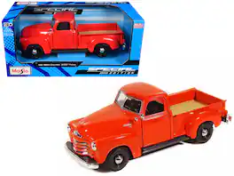 1950 Chevrolet 3100 Pickup Truck Omaha Orange 1/25 Diecast Model Car by Maisto