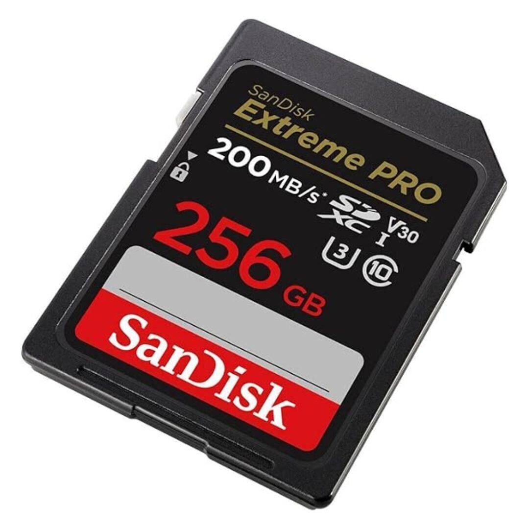 SanDisk Extreme PRO  
200 MB/s  
256 GB  
V30  
U3  
I  
XC  
10