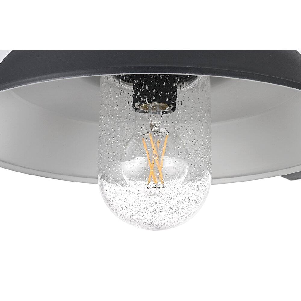 Alt View 2. Elegant Lighting - Rayan 14 Inch Outdoor Wall Sconce In Black - Black.