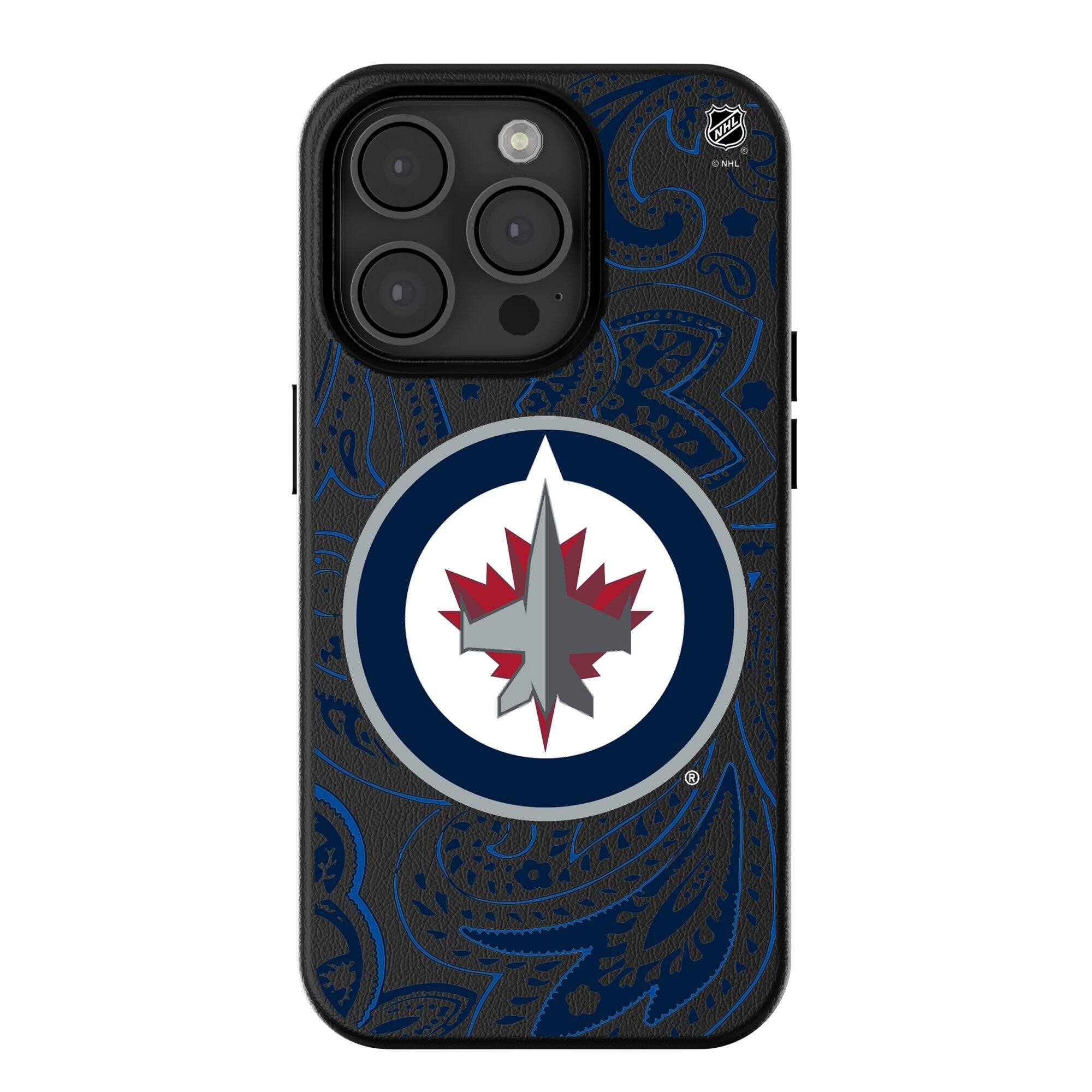 Keyscaper - NHL - Winnipeg Jets Paisley iPhone Magnetic Bump Case - 16 Pro Max - Black price history on PriceWatchPro