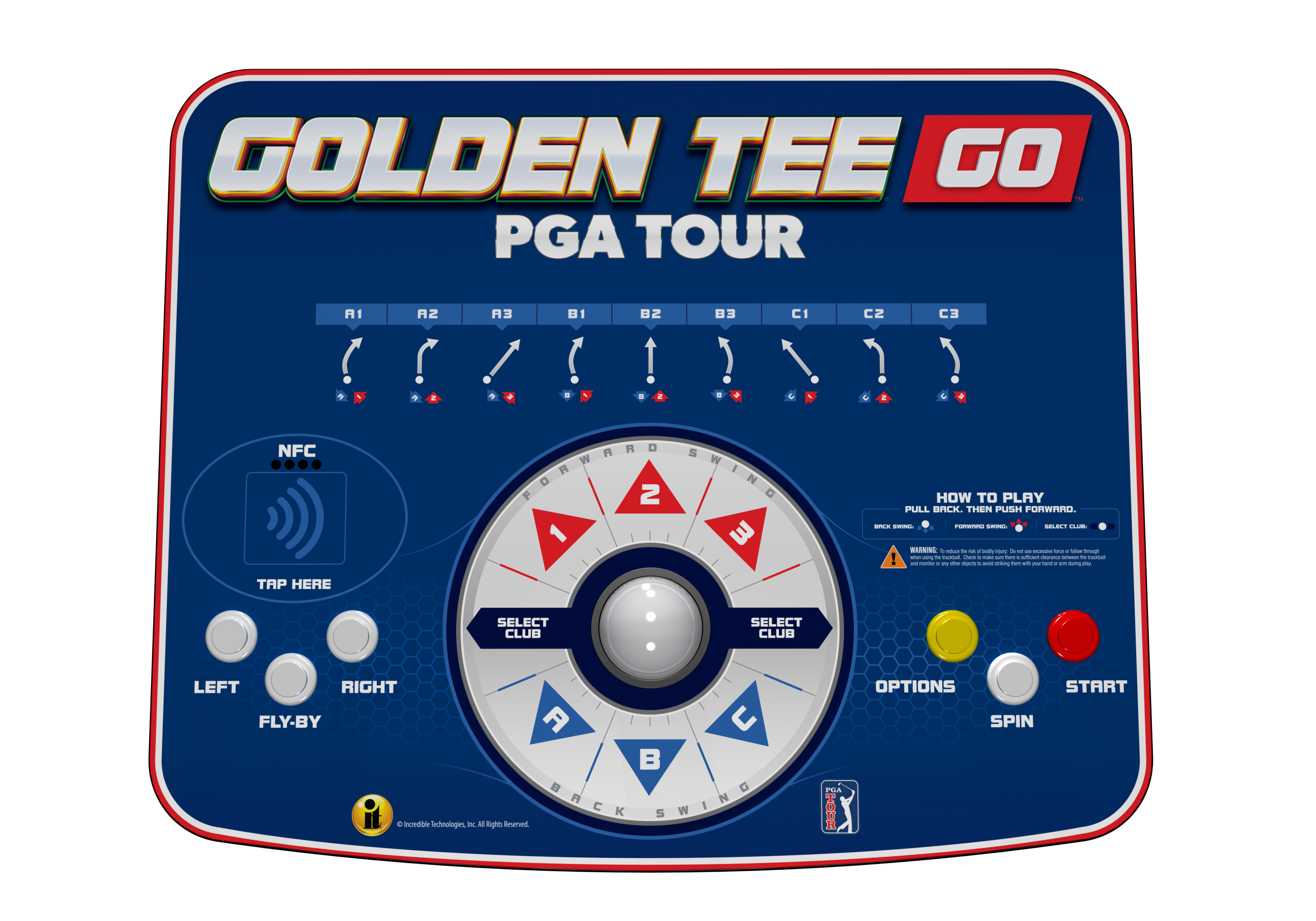 Incredible Technologies - GOLDEN TEE GO PGA TOUR PORTABLE ARCADE MACHINE - Multi