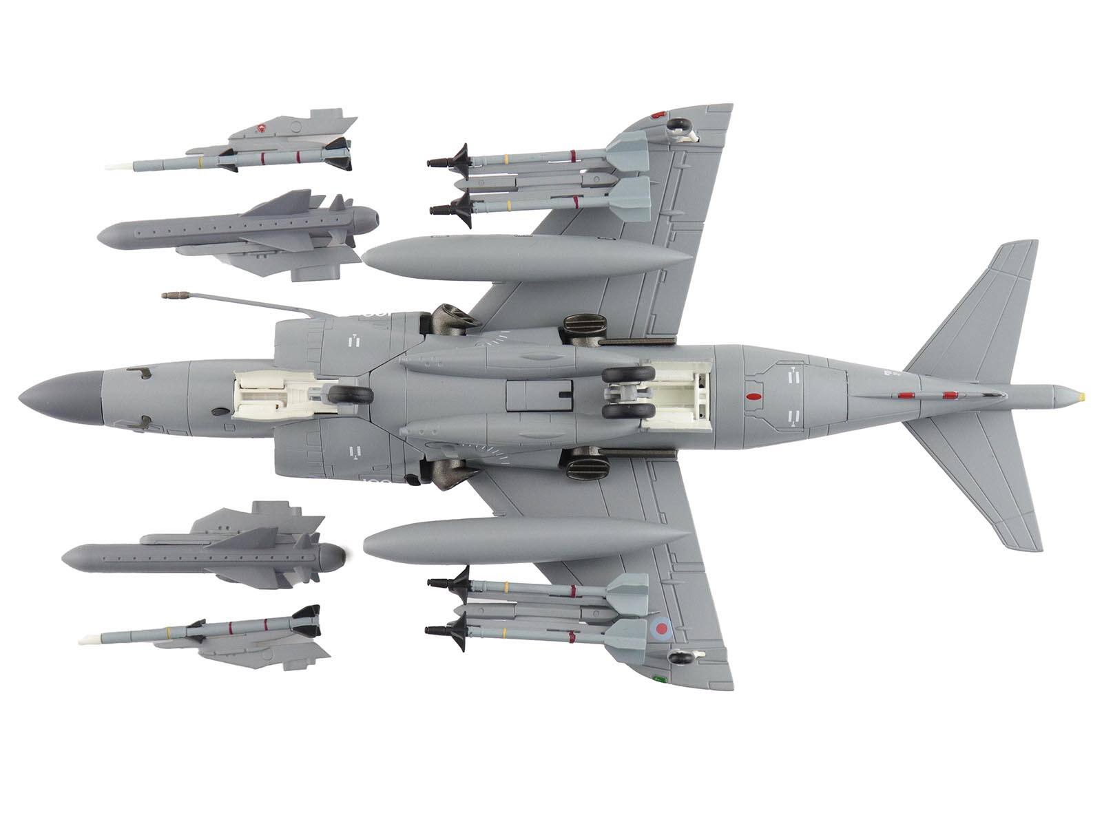 Back. Hobby Master - British Aerospace Sea Harrier FA.2 with Sea Eagle Missiles "ZH796" 2018 Royal Navy "Air Power Series" 1/72 - Grey.