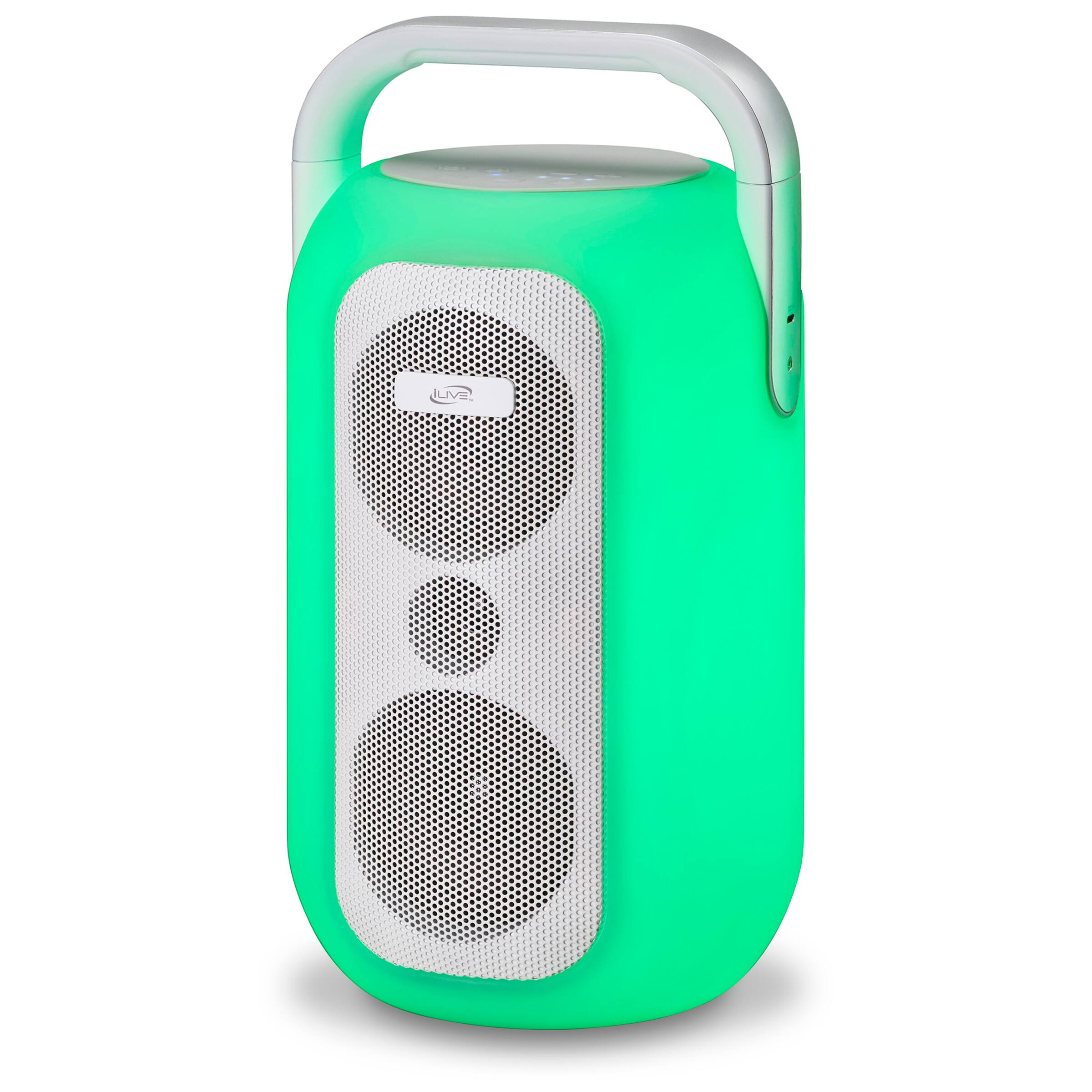 Alt View 2. iLive - iLive Chroma Wireless Water Resistant Speaker with LED Lights, ISBW804W.