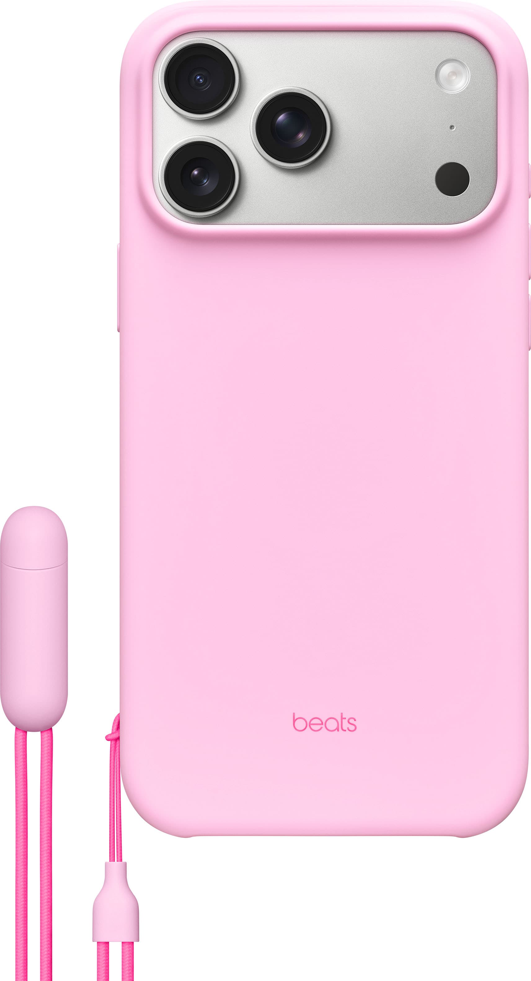 Beats - iPhone 17 Pro Max Kickstand Case with MagSafe and Camera Control - Pebble Pink - Front_Zoom