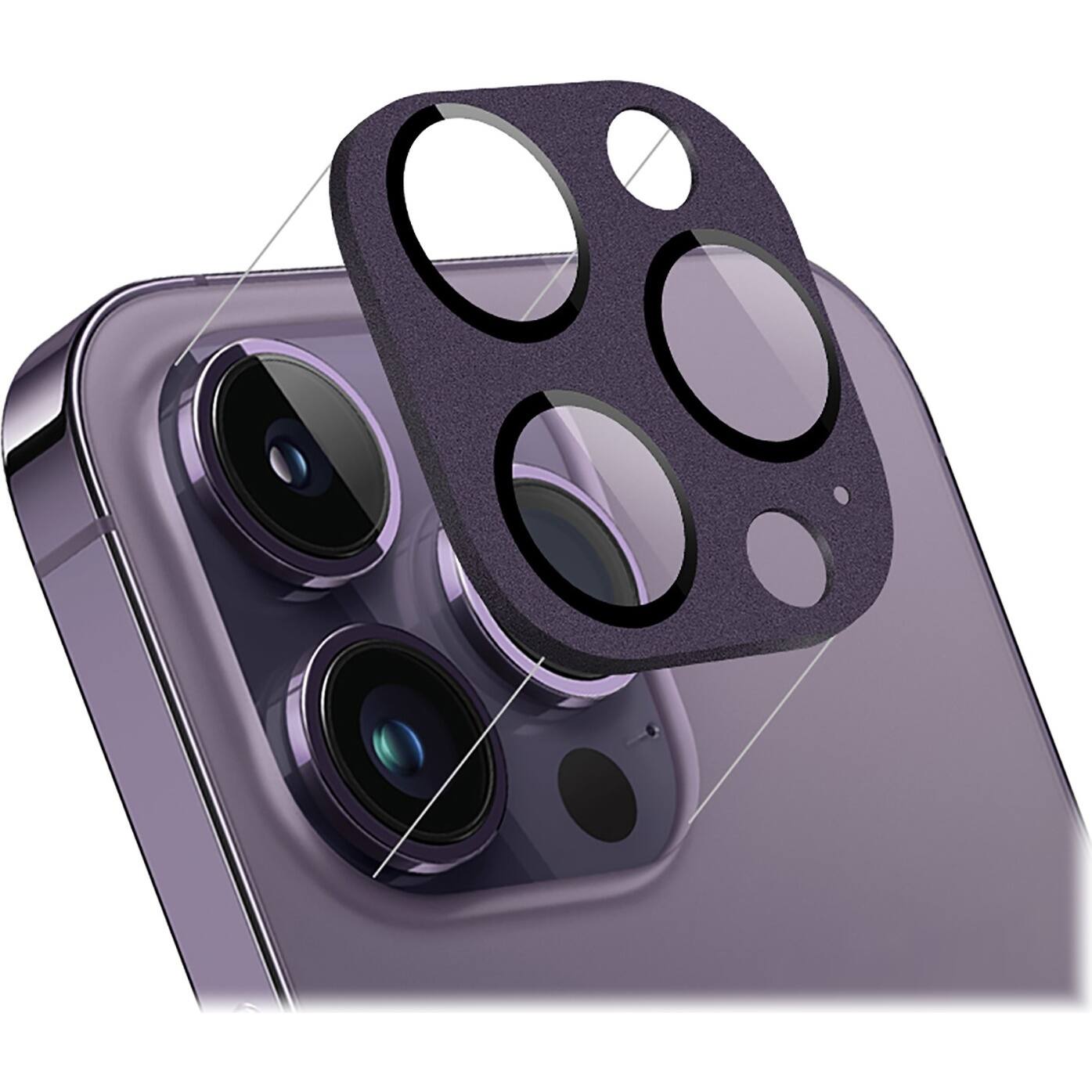 Alt View 11. SaharaCase - ZeroDamage Camera Lens Protector for Apple iPhone 14 Pro and iPhone 14 Pro Max (2-Pack) - Purple.