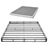 VEVOR - Box Spring, Queen Size Bed Frame with Washable Fabric Cloth, Heavy Duty Metal Frame for Queen Bed - Black