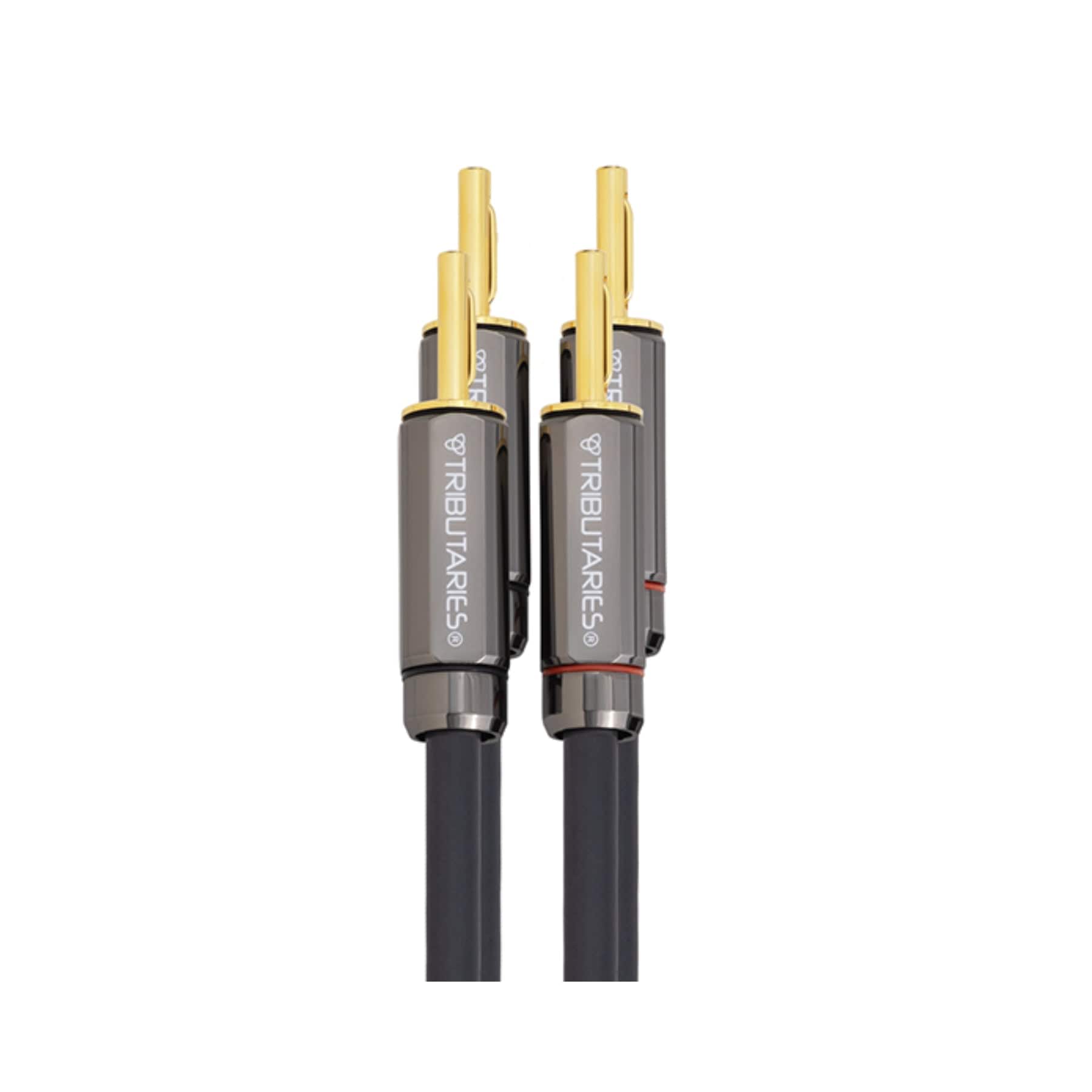 Tributaries - Model 6SP Banana Speaker Cables (Each) - 6FT - Grey