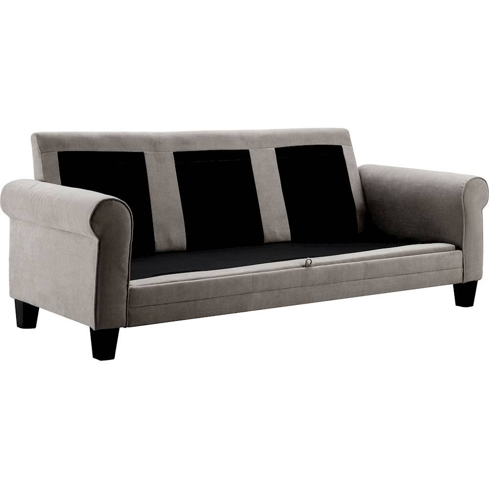 Alt View 21. Serta - Copenhagen 3-Seat Fabric Sofa - Light Gray.