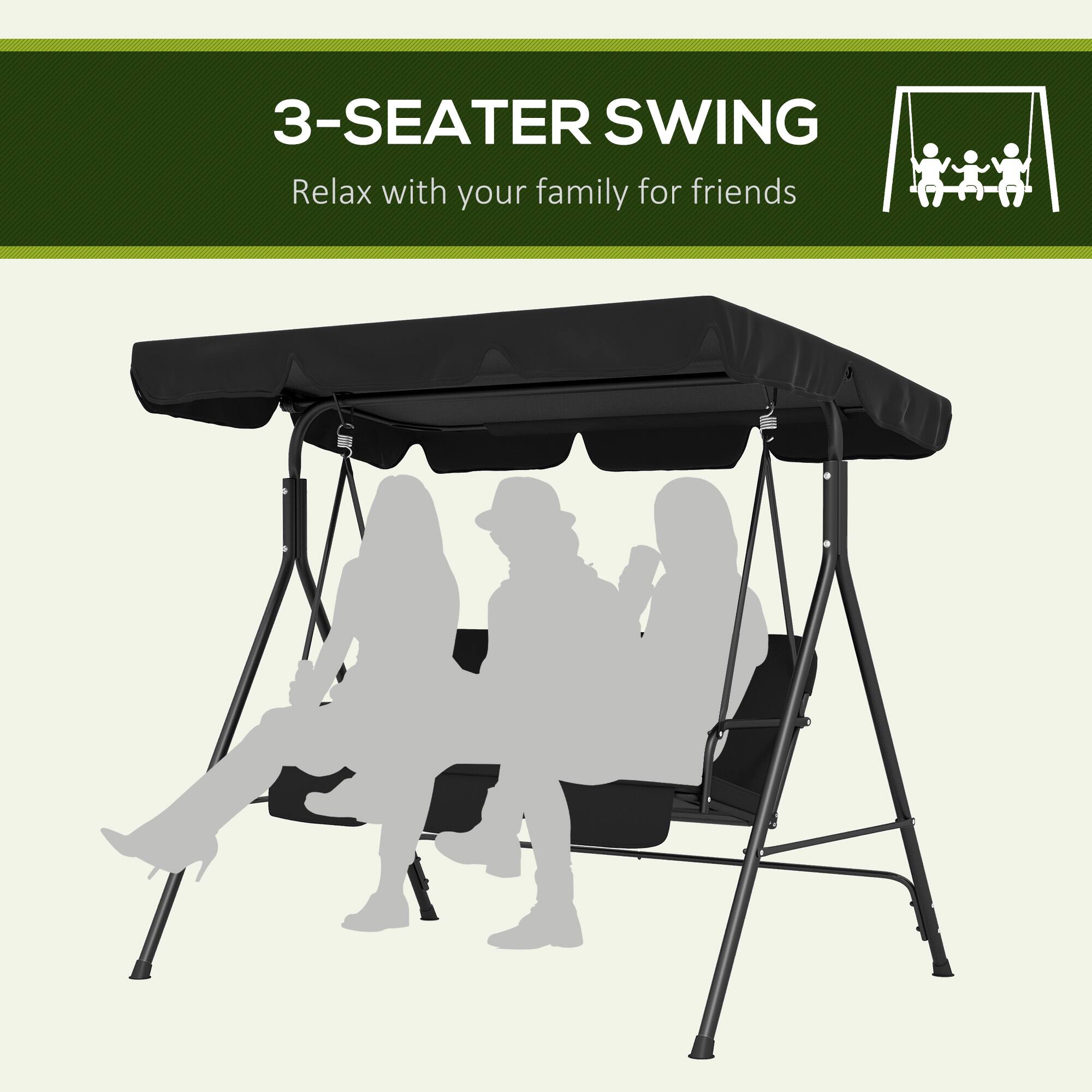 3-SEATER SWING  
Relax with your family for friends