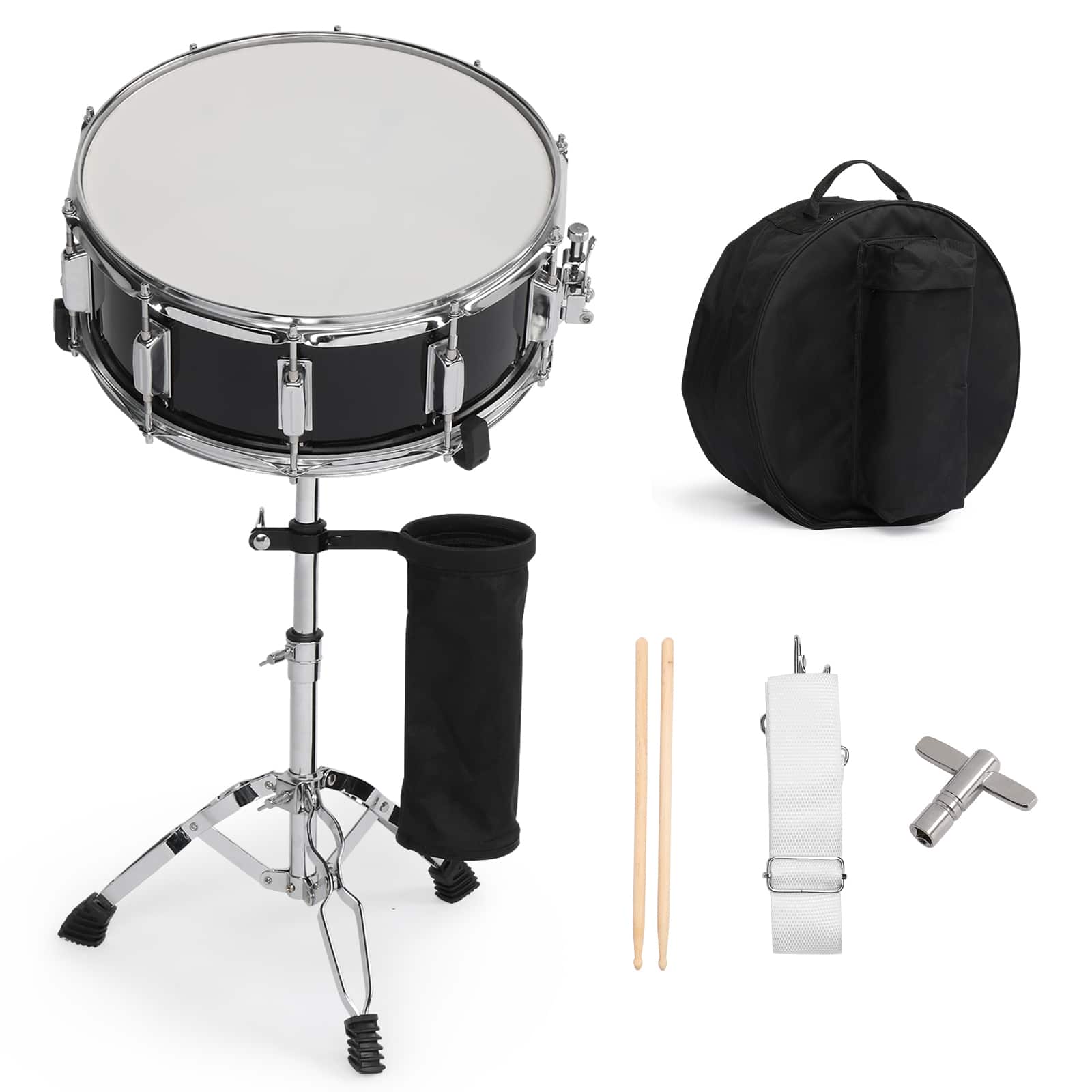 Winado - 14 x 5.5in Snare Drum Set for Beginners – Student Practice Drum with Drumsticks, Bag, Strap, Mute Pad & Holder price history on PriceWatchPro