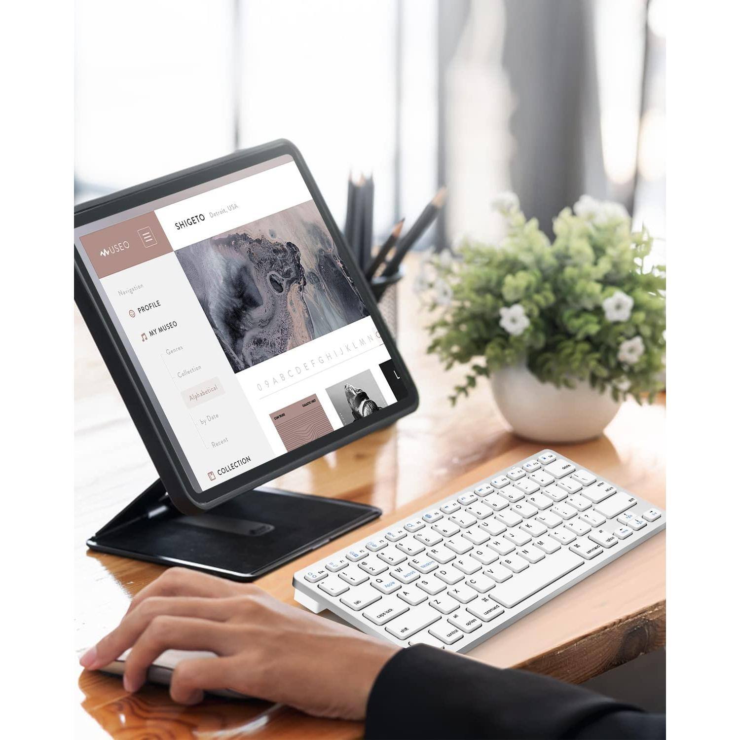 Sure, here is the corrected and grouped text from the image:

---

**MUSEO**

**SHIGETO**  
Desit USA

**Navigation**
- PROFILE
- MY MUSEO
  - Genres
  - Collection
- COLLECTION

**Collection**
- Alphabetical
- by Date
- Recent

**Genres**
- ABCDEFGHIJKLMNOP

**Recent**
- 09ABCDEFGHIJKLMNG

**Alphabetical**
- A
- B
- C
- D
- E
- F
- G
- H
- I
- J
- K
- L
- M
- N
- O
- P
- Q
- R
- S
- T
- U
- V
- W
- X
- Y
- Z

**Recent**
- 1
- 2
- 3
- 4
- 5
- 6
- 7
- 8
- 9
- 10

**Photos**
- 1
- 2
- 3
- 4
- 5
- 6
- 7
- 8
- 9
- 