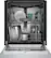 Alt View 4. Bosch - 300 Series 24" Front Control Smart Built-In Stainless Steel Tub Dishwasher with 3rd Rack and PrecisionWash, 48 dBA - Stainless Steel.