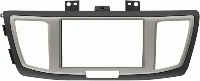Front. Metra - Stereo Installation Kit for 2013-2017 Honda Accord Vehicles - Black with Silver Accent.