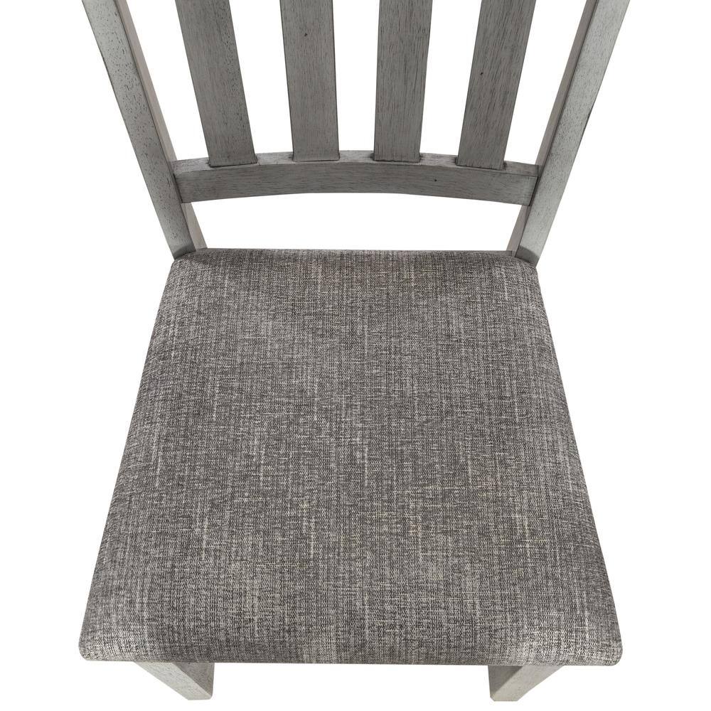 Angle. Liberty Furniture Industries - Newport Splat Back Side Chair - Set of 2 - Grey.