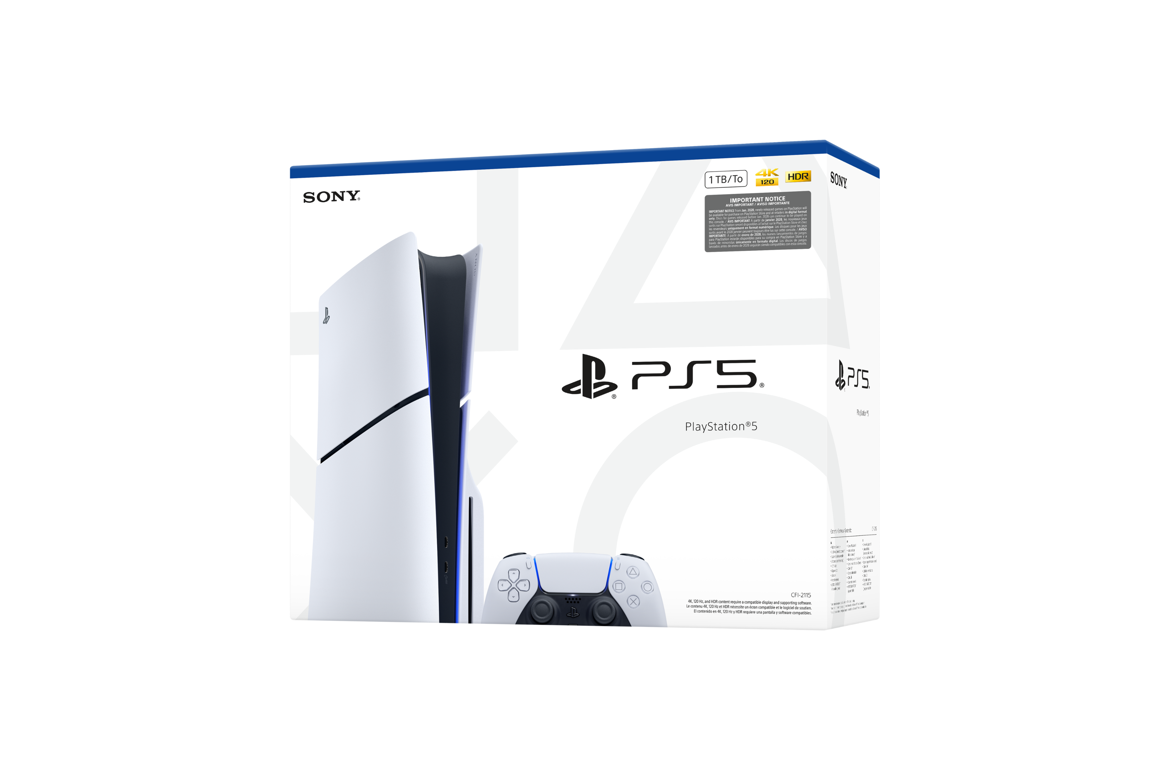 SONY. 4K 1 TB/To HDR 12 MPORTANT SOTKE - I i I : : - - - I SONY : - I - - I PS5 PlayStation*5 7J5 Nuar -c  X E - - - -  - - - - - - - 4  - - - - : 1 -  - 1 I - - - - - - - - - - .. I - c - - : - - - - - -