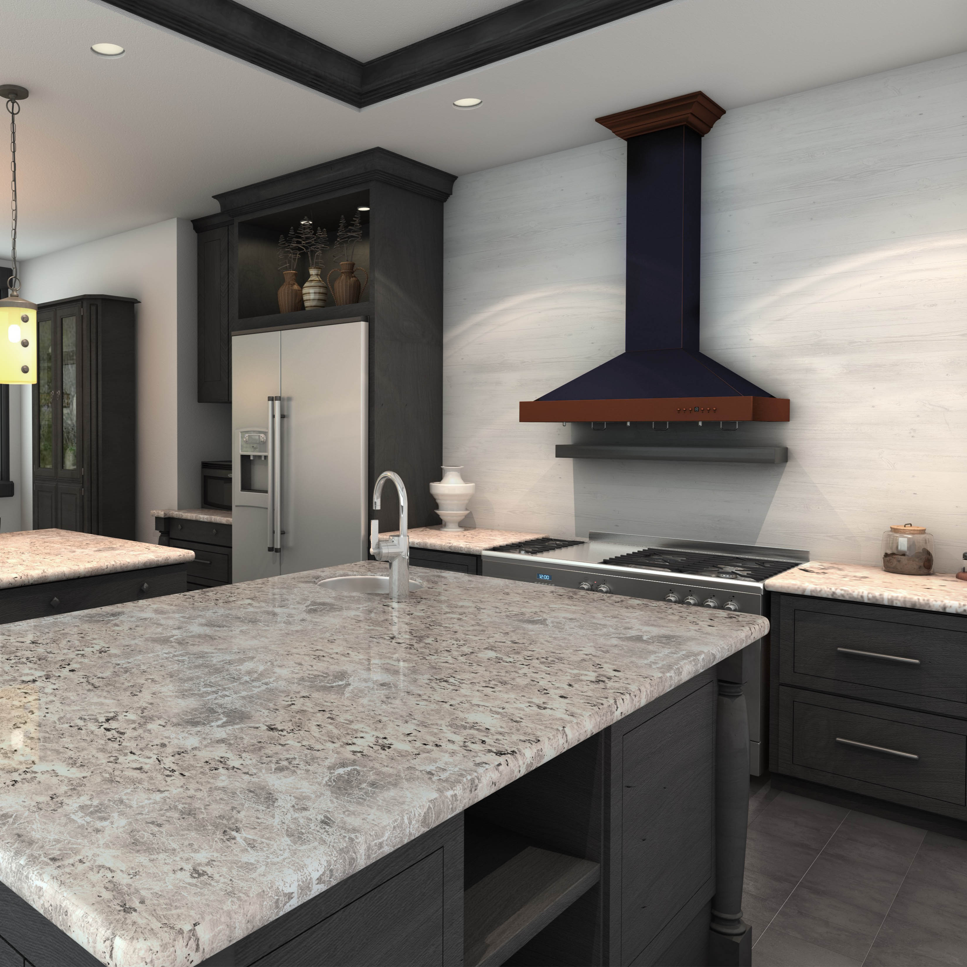 Alt View 2. ZLINE - ZLINE 30 in. Convertible Vent Designer Series Wall Mount Range Hood (KB2-BCXXX-30) - Oil Rubbed Bronze.