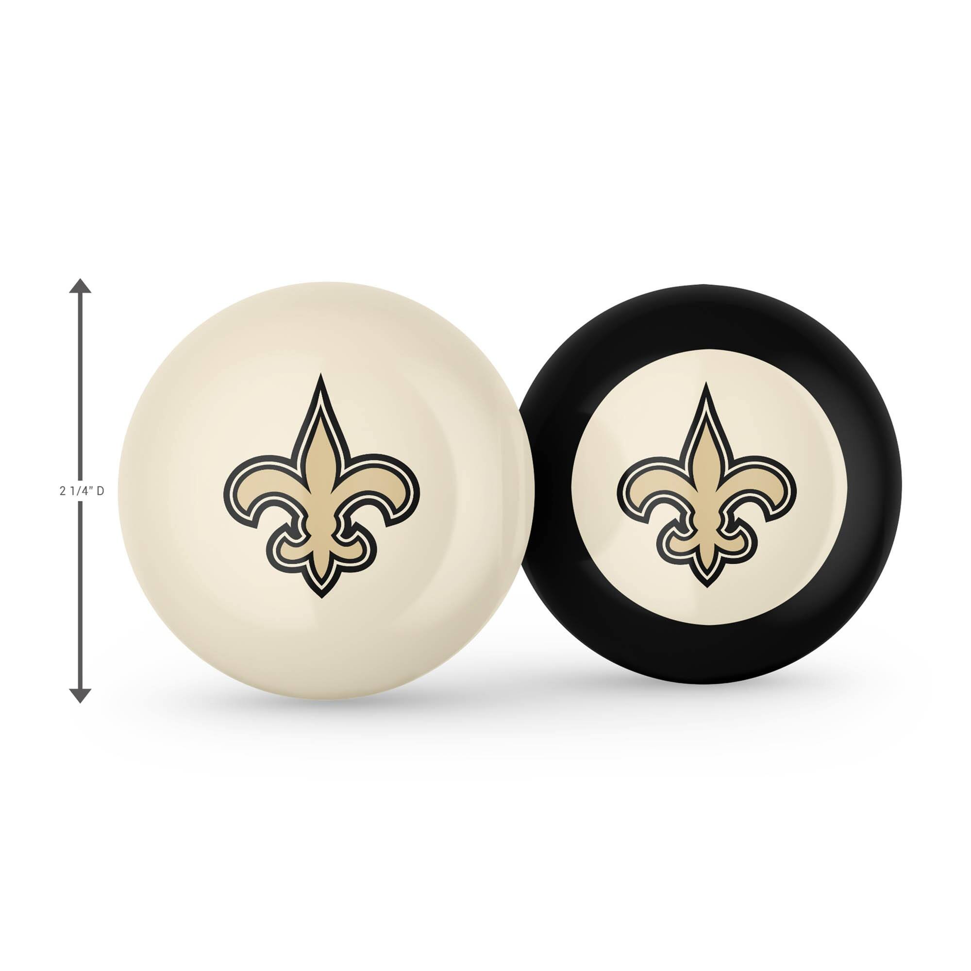 Alt View 1. Imperial - New Orleans Saints Logo Cue Ball & 8 Ball Combo Set - White.